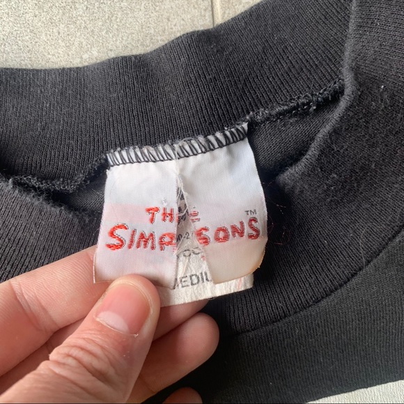 The SIMPSONS1990 Vintage Long Sleeve Shirt Medium - Picture 4 of 6